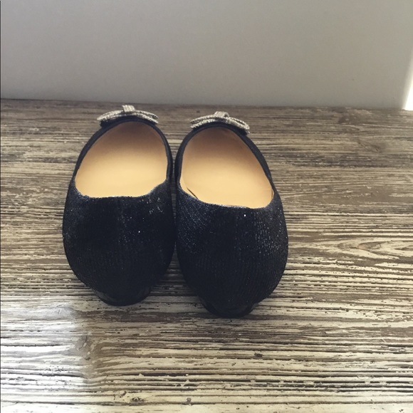 Jimmy Choo Crystal Bow Flats, Size 40.5, NWOT - Picture 3 of 4